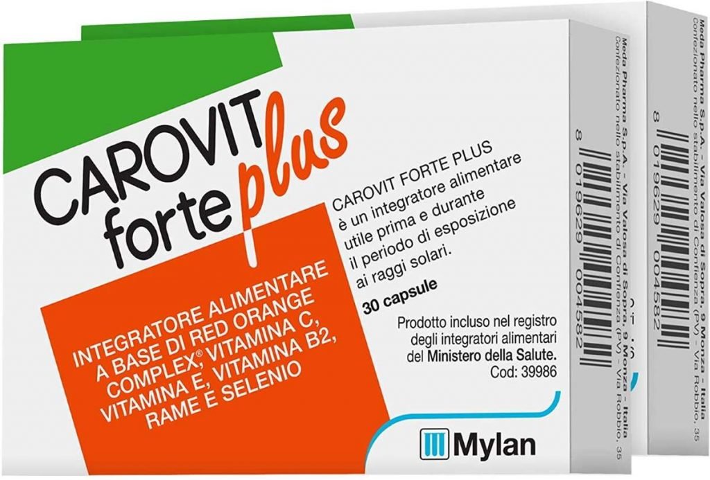 carovit forte, il migliore integratore per abbronzatura